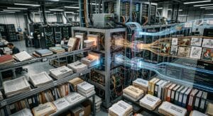 AI training system processing books articles artwork and software code